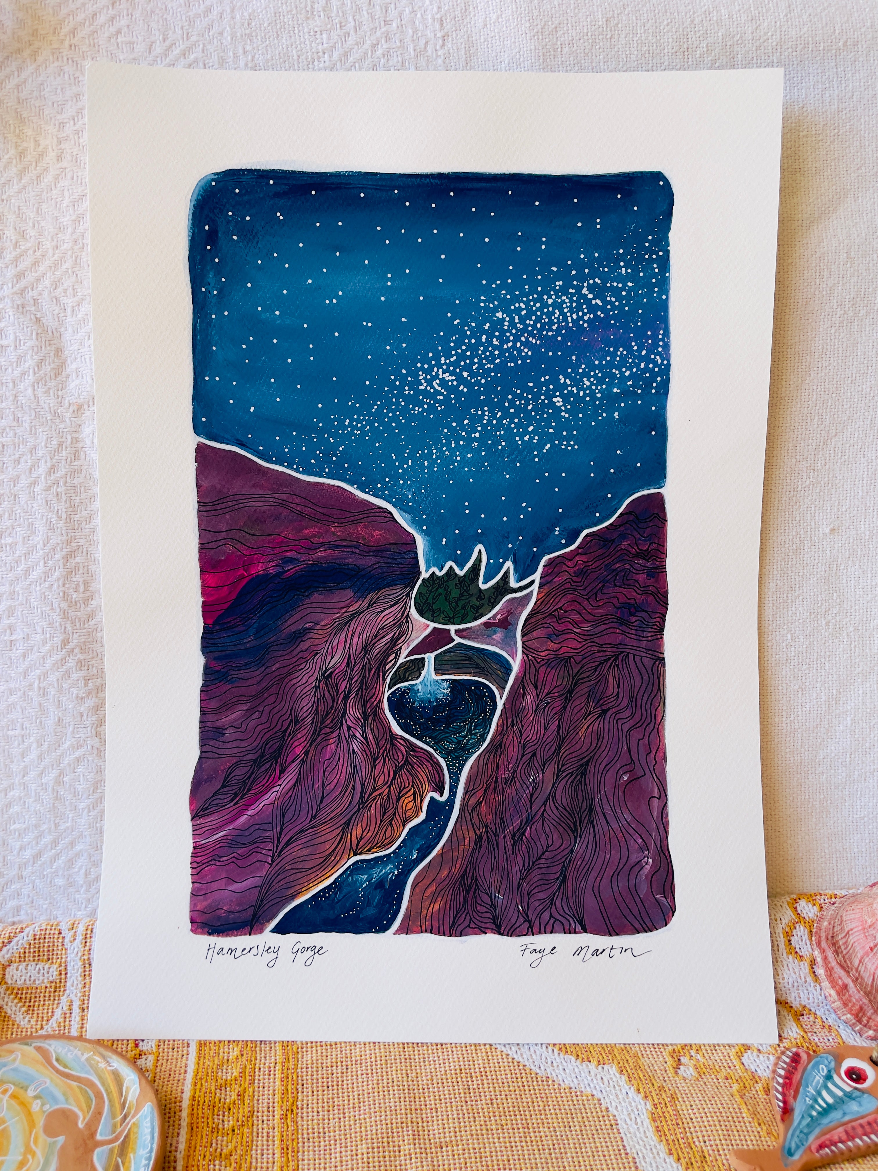 Hamersley Gorge Original Artwork & Limited Edition Prints