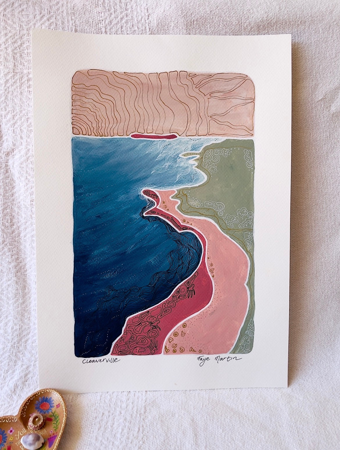 Cleaverville Pilbara original artwork coastal Western Australia painting
By Faye Martin