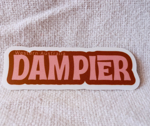 Dampier Sticker Pilbara Western Australia Coastal Design