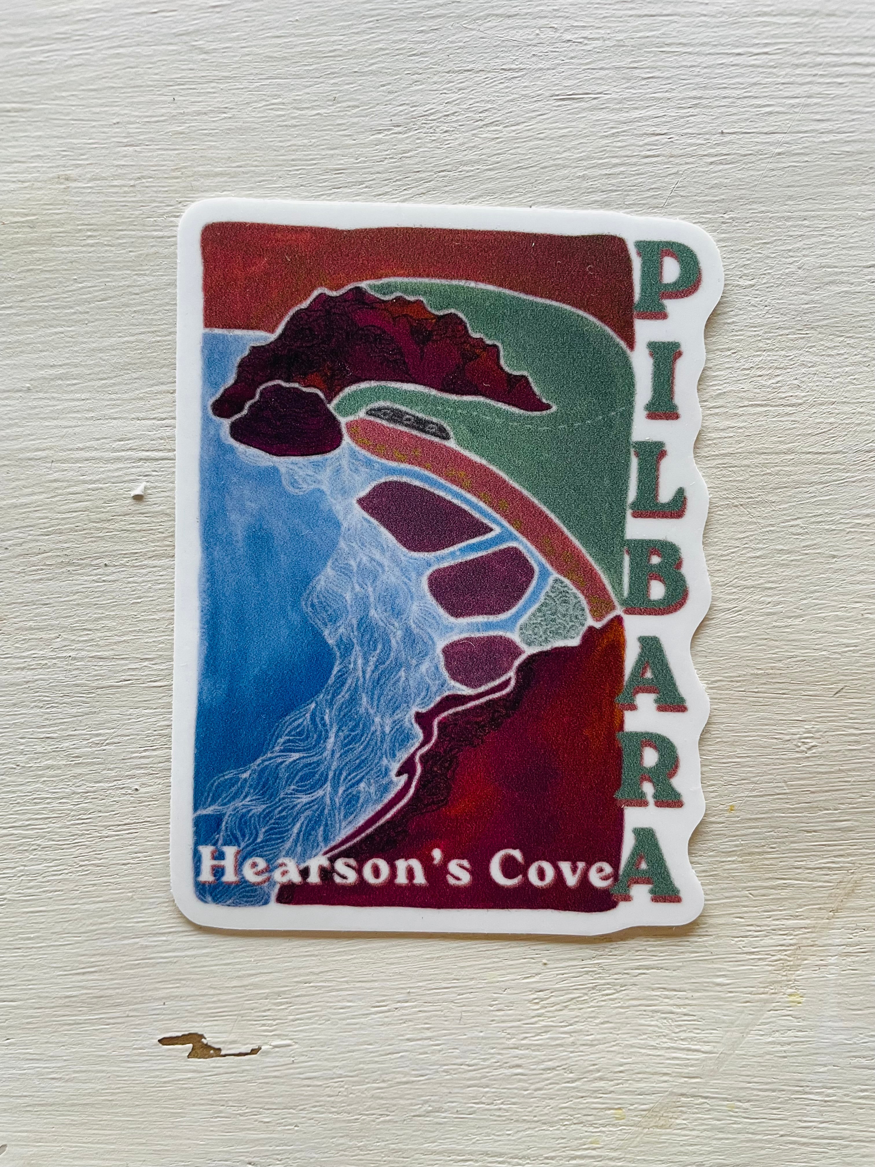 Hearsons cove bumper vinyl car sticker Karratha Pilbara WA