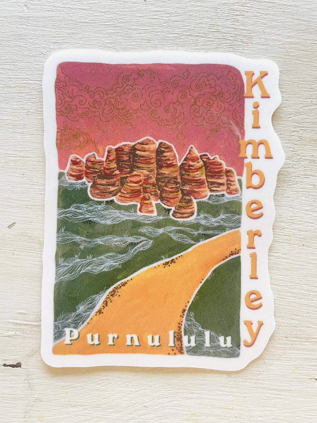 Purnululu Kimberley Art Sticker