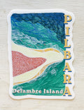 Delambre Island Pilbara Art Sticker
