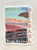 Tom Price Pilbara Art Sticker