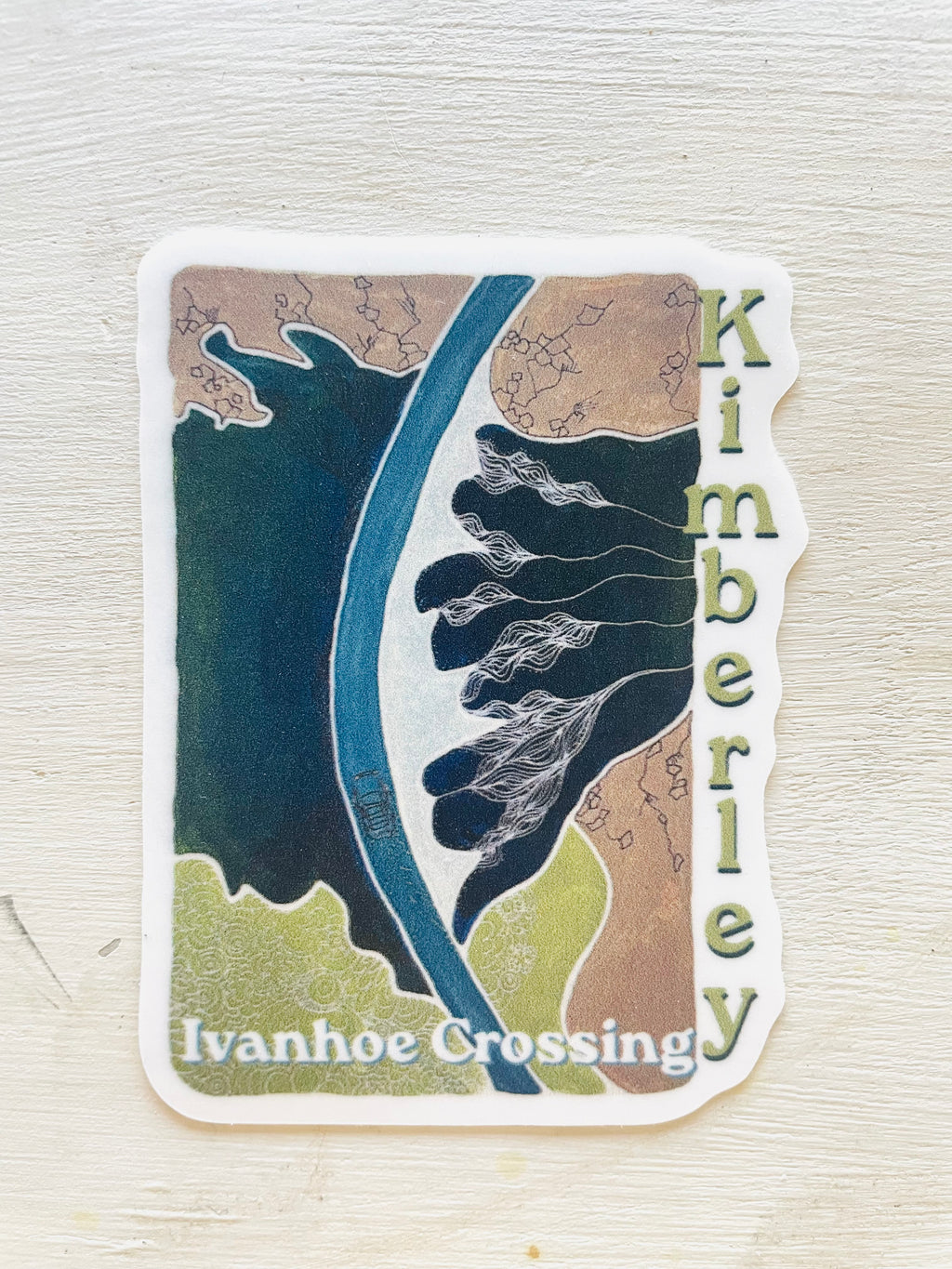 Ivanhoe Crossing Kimberley Art Sticker