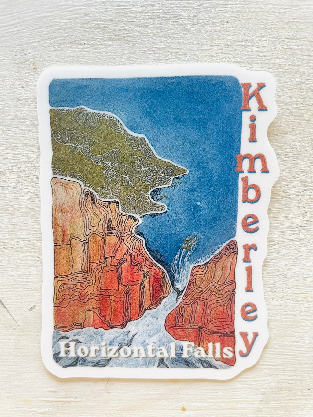 Horizontal Falls Kimberley Art Sticker