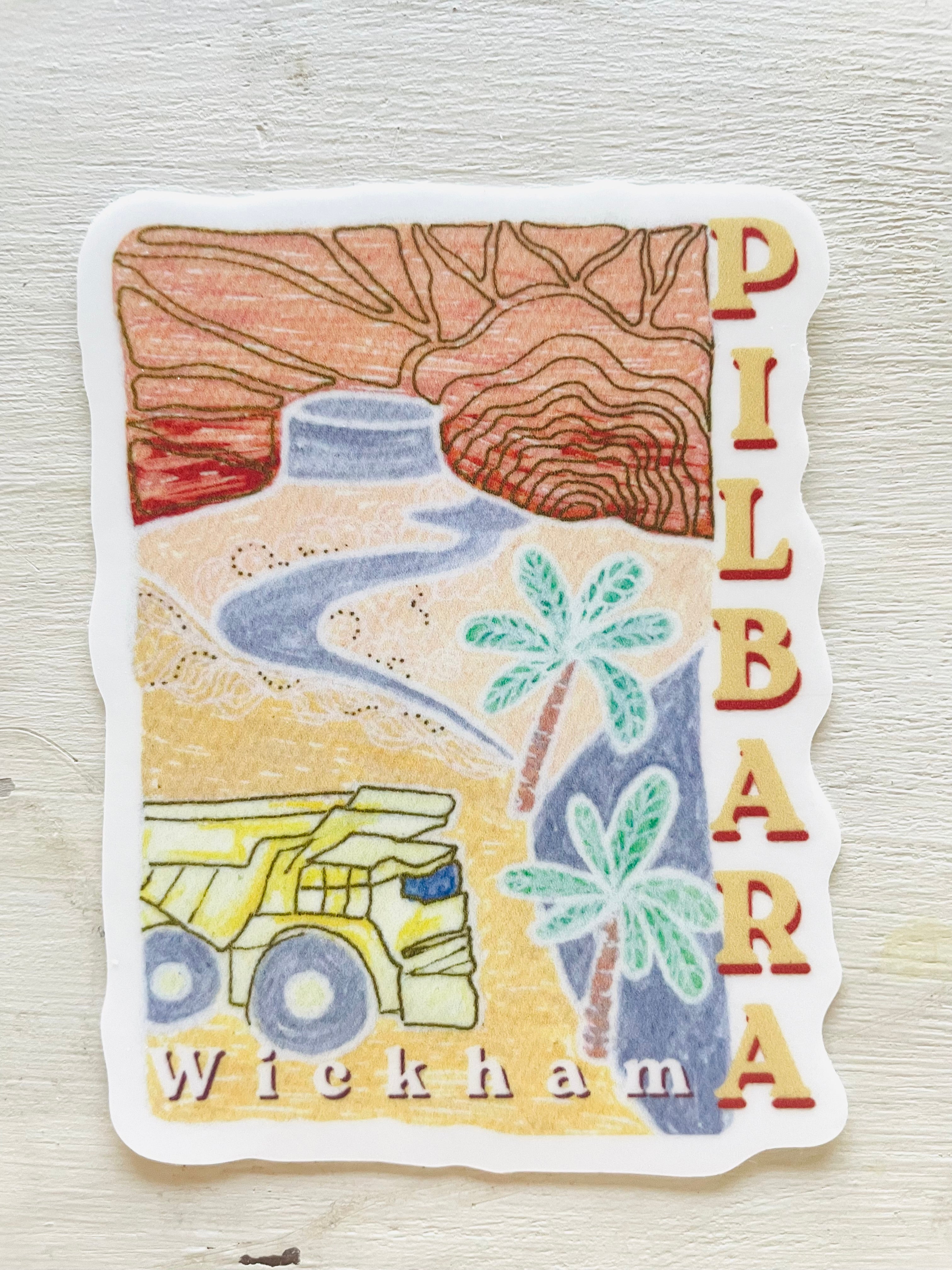 Wickham Pilbara Art Sticker