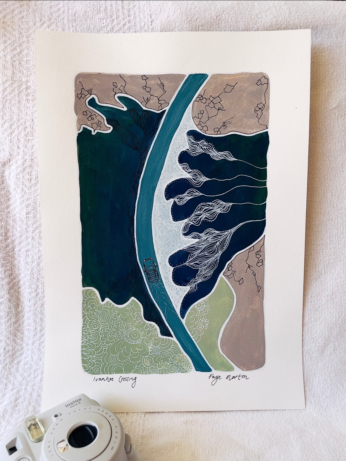 Ivanhoe Crossing Kununurra Kimberley original artwork Ord River painting
By Faye Martin