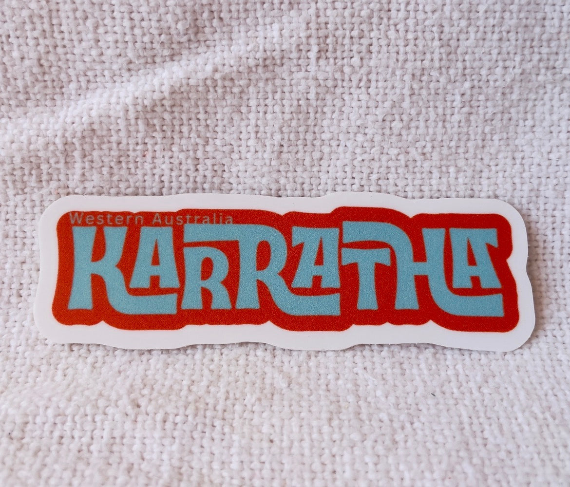 Karratha Pilbara Western Australia Travel car bumper window sticker