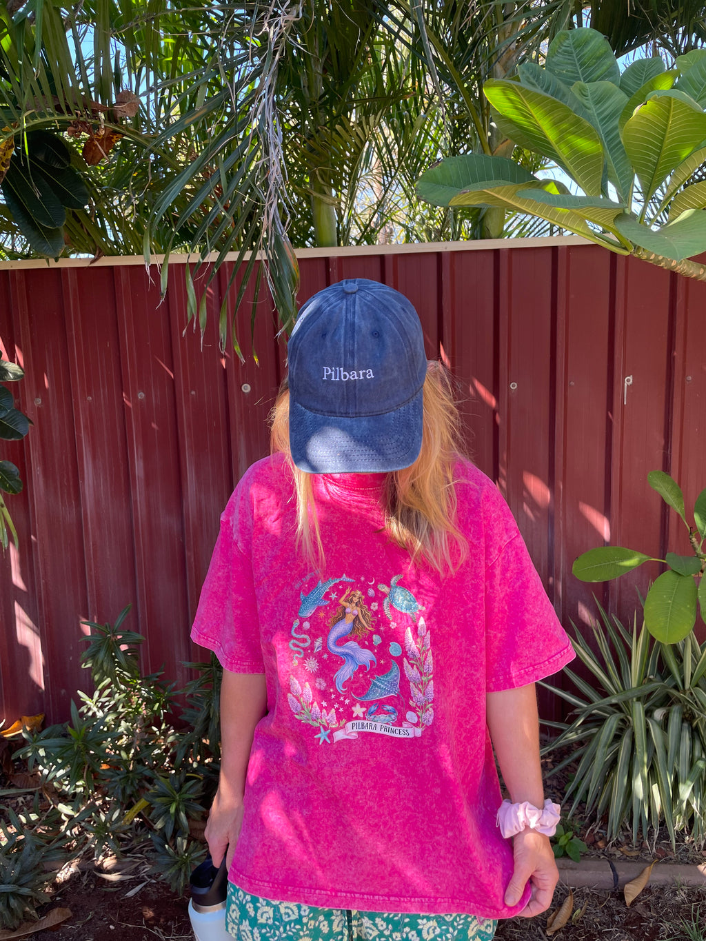 Pilbara Princess Western Australia cotton mermaid Tshirt pink Front styled