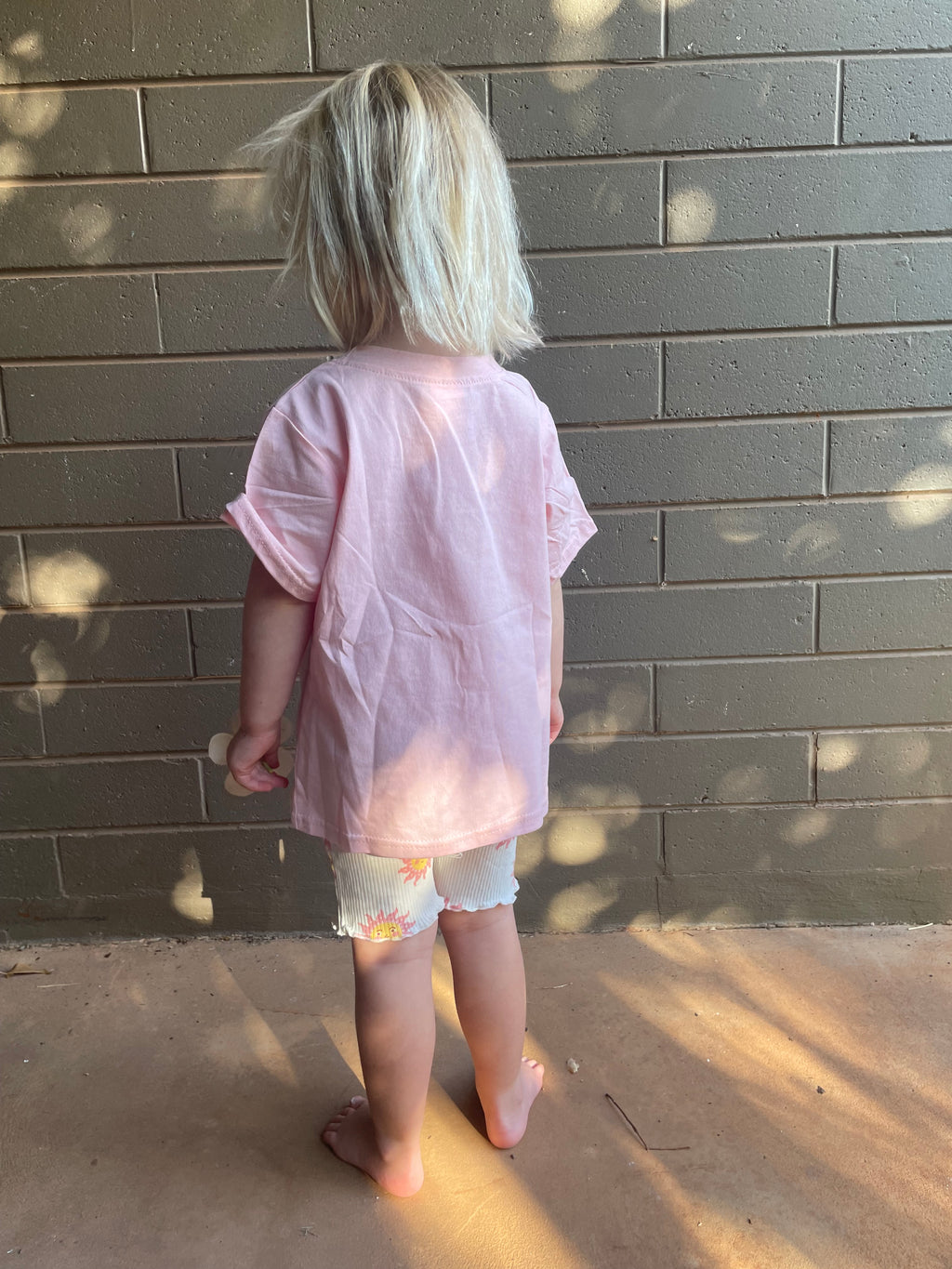 Pilbara Princess girls Tshirt back Pink cotton short sleeve