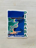 Point Samson Art Pilbara WA car bumper sticker Whale Cape Lambert