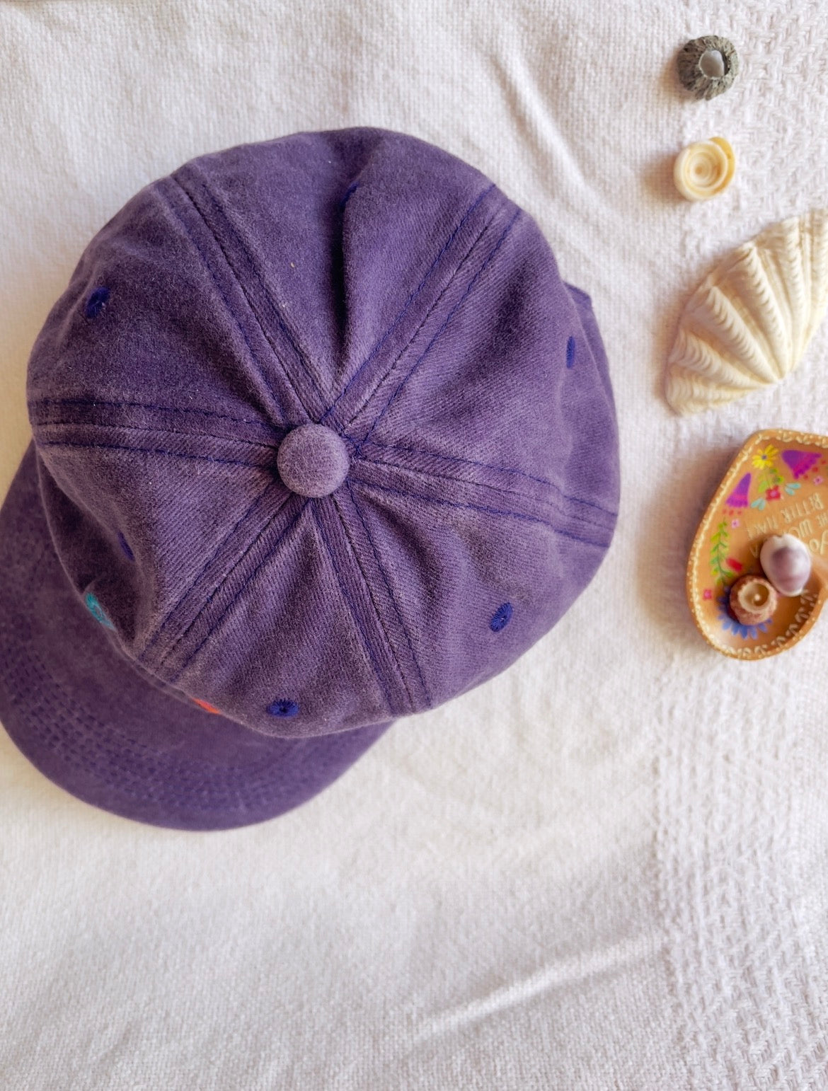 Purple cool aunt energy adjustable relaxed fit cap 6 panel design