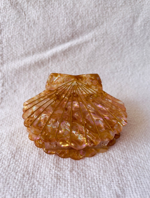 Clam shell hair claw clip coastal beach accessory Australia

