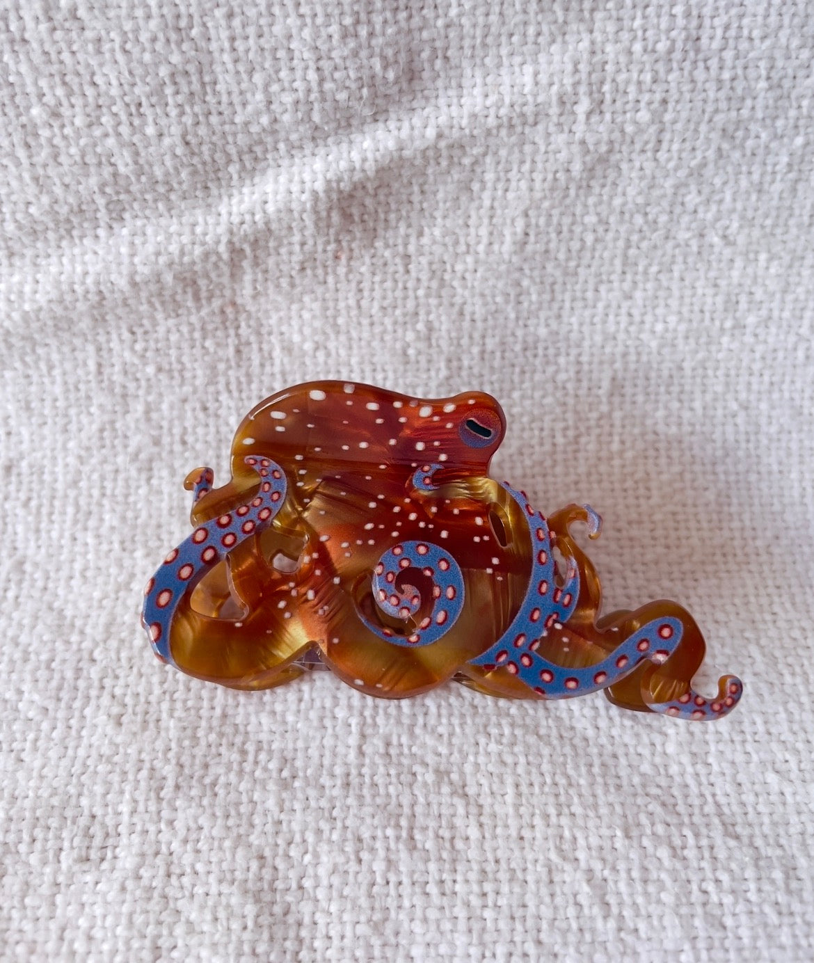 Mini octopus hair claw clip coastal ocean accessory Australia
