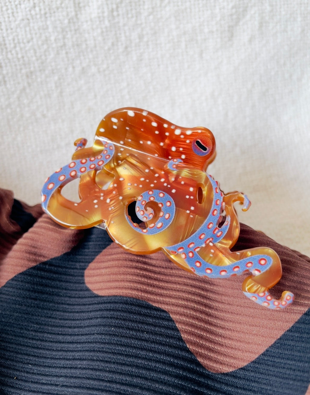 Mini octopus hair claw clip coastal ocean accessory Australia
