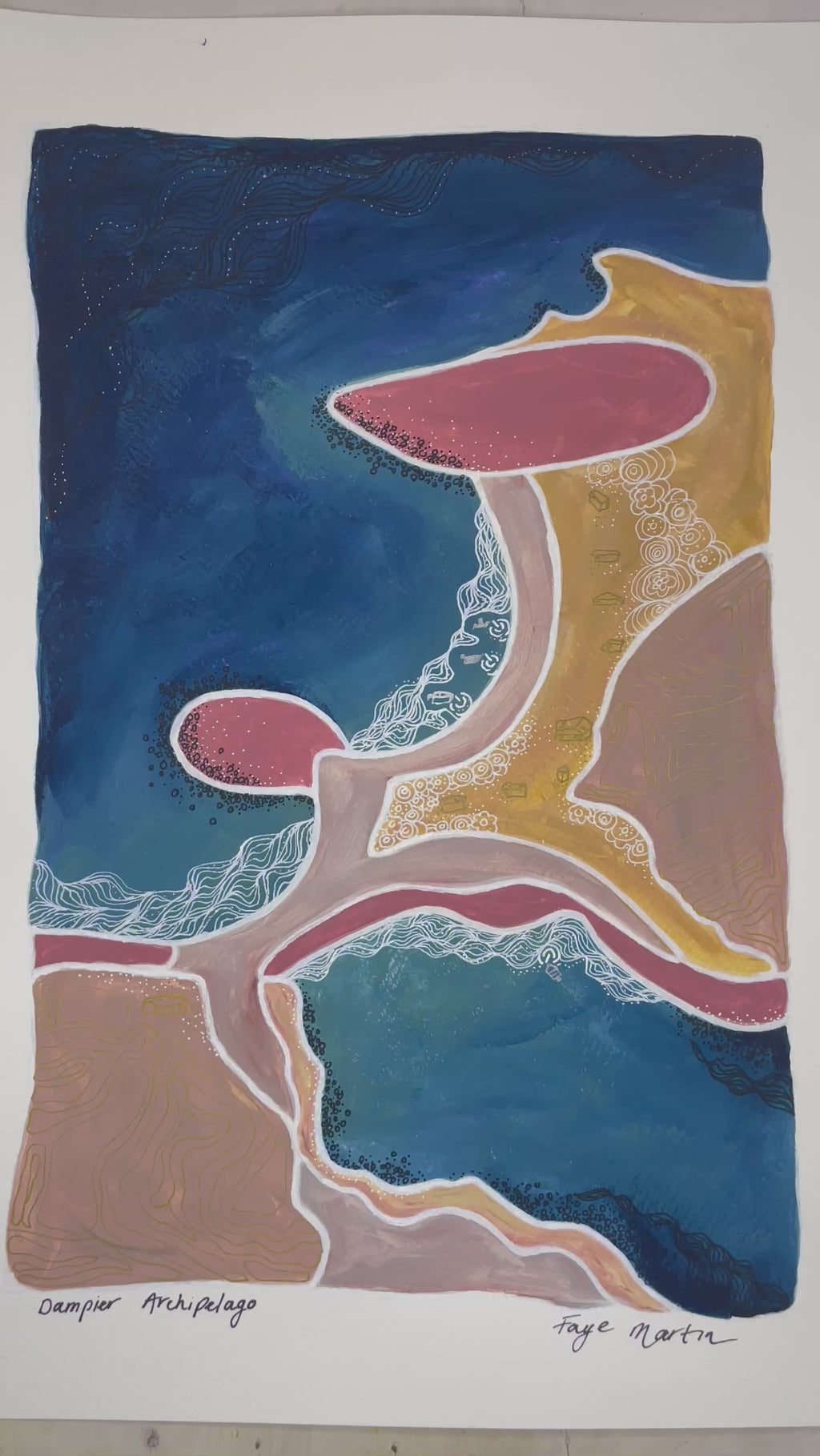 Dampier Archipelago Artwork video view Faye Martin Art
