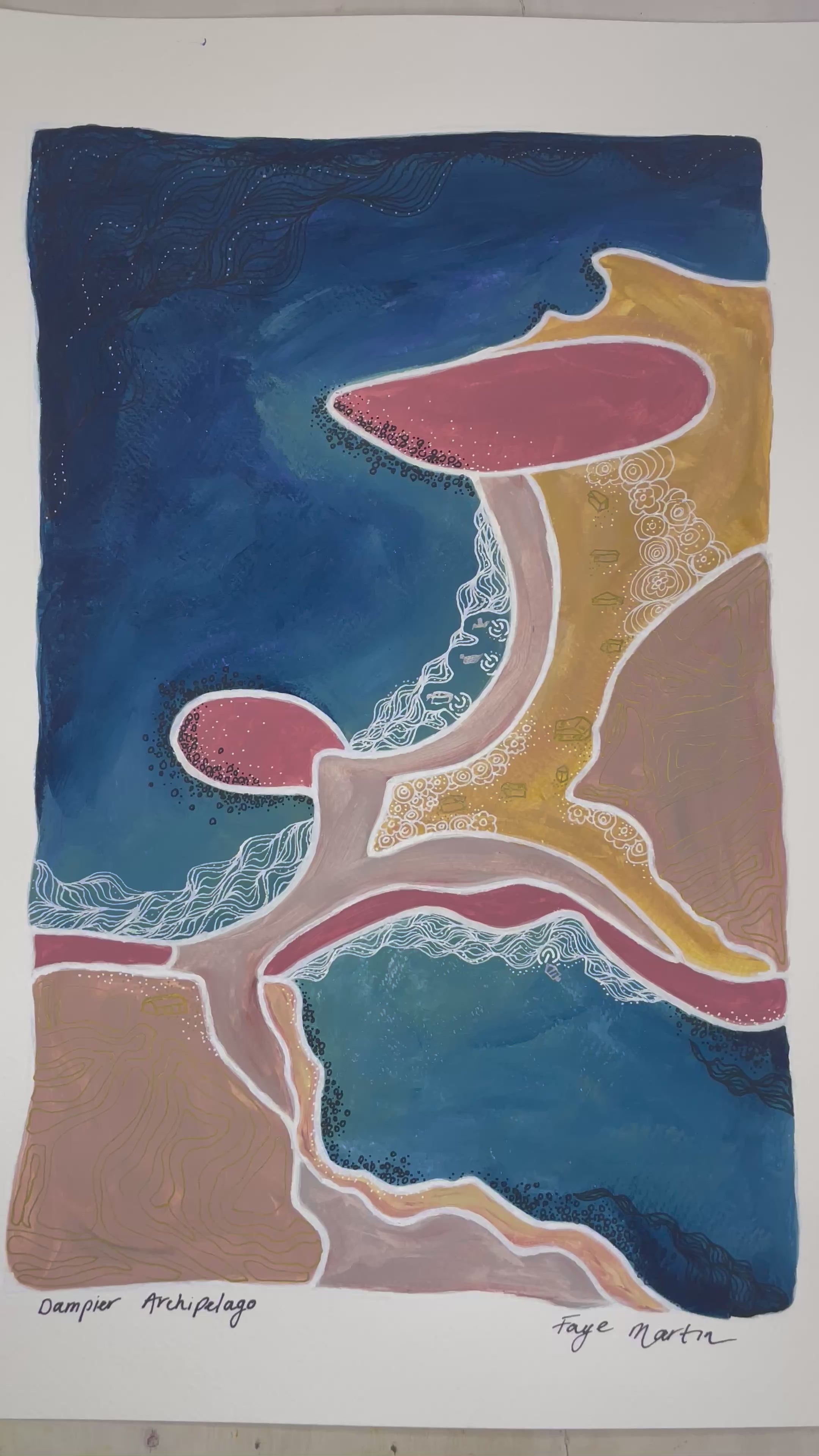 Dampier Archipelago Artwork video view Faye Martin Art