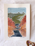 Python Pool Pilbara original artwork Millstream Chichester National Park painting